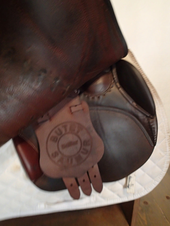 16" Butet Premium Saddle - Full Calfskin - 2019 - P Seat - 2 Flaps - 4.25" dot to dot (277)