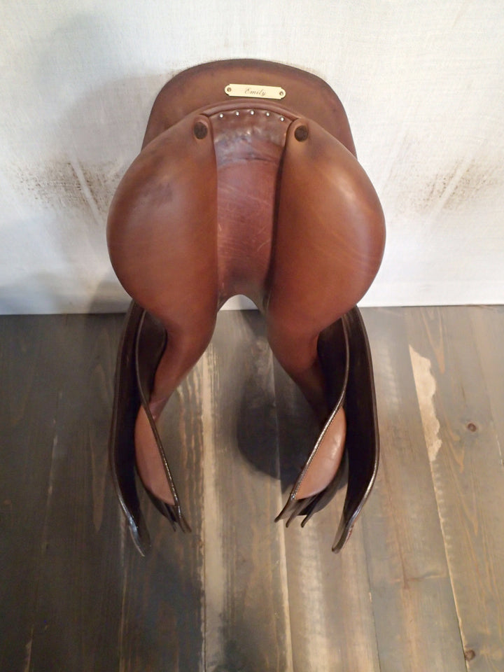 17.5" Butet Premium Saddle - Full Calfskin - 2012 - C Seat - 2.5 Flaps - 4.75" dot to dot (280)