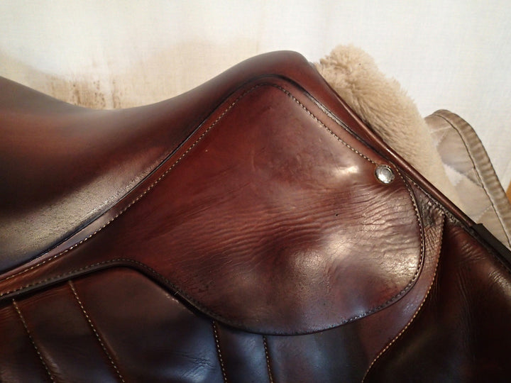 17.5" Butet Premium Saddle - Full Calfskin - 2012 - C Seat - 2.5 Flaps - 4.75" dot to dot (280)