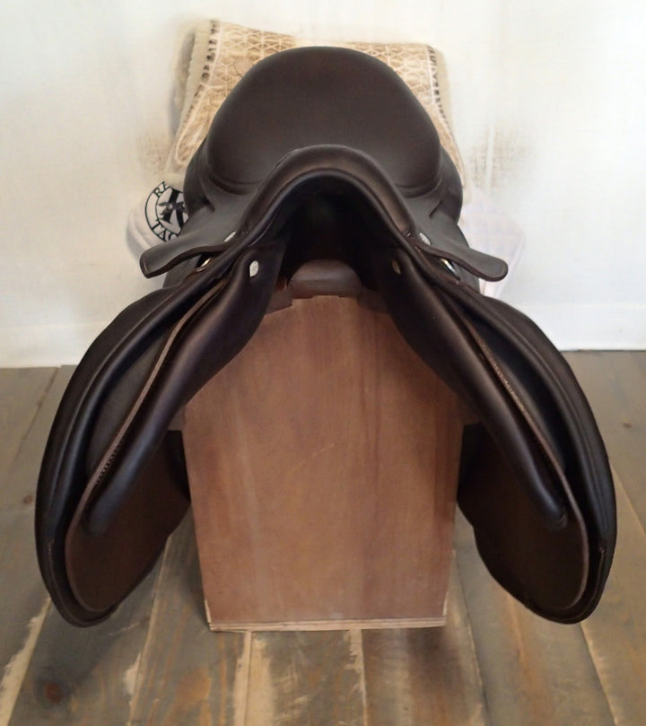 17" Antares Contact Saddle - Full Buffalo - 2022 - 3AAB Flaps - 4.5" dot to dot (283)