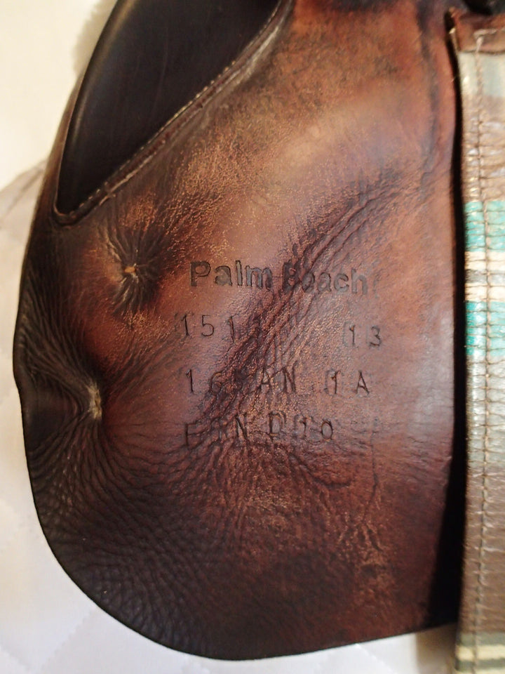 16.5" Voltaire Palm Beach Saddle - Full Buffalo - 2013 - 1A Flaps - 4.75" dot to dot - FIN Panels