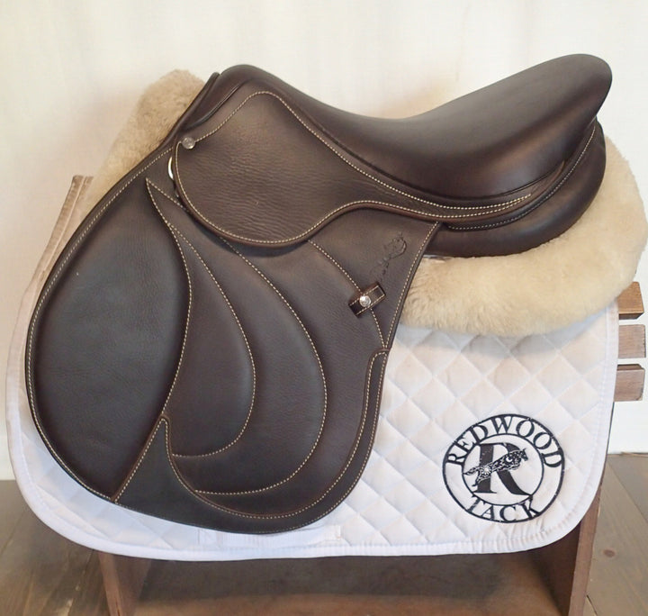 17" Antares Contact Saddle - Full Buffalo - 2021 - 2NB Flaps - 4.75" dot to dot