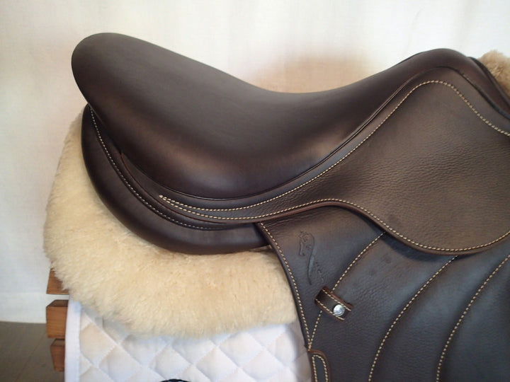 17" Antares Contact Saddle - Full Buffalo - 2021 - 2NB Flaps - 4.75" dot to dot