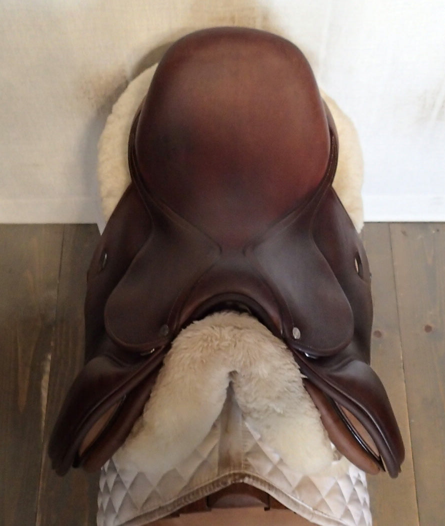 15.5" Antares DJ Saddle - Full Buffalo - 2014 - 0 Flaps - 4.5" dot to dot