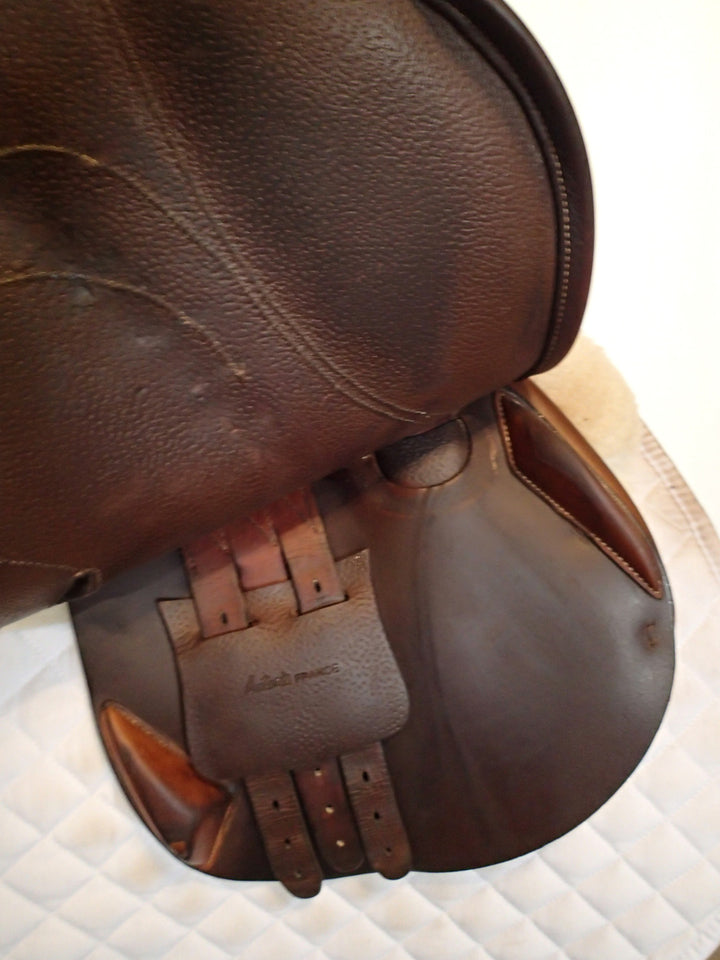 15.5" Antares DJ Saddle - Full Buffalo - 2014 - 0 Flaps - 4.5" dot to dot