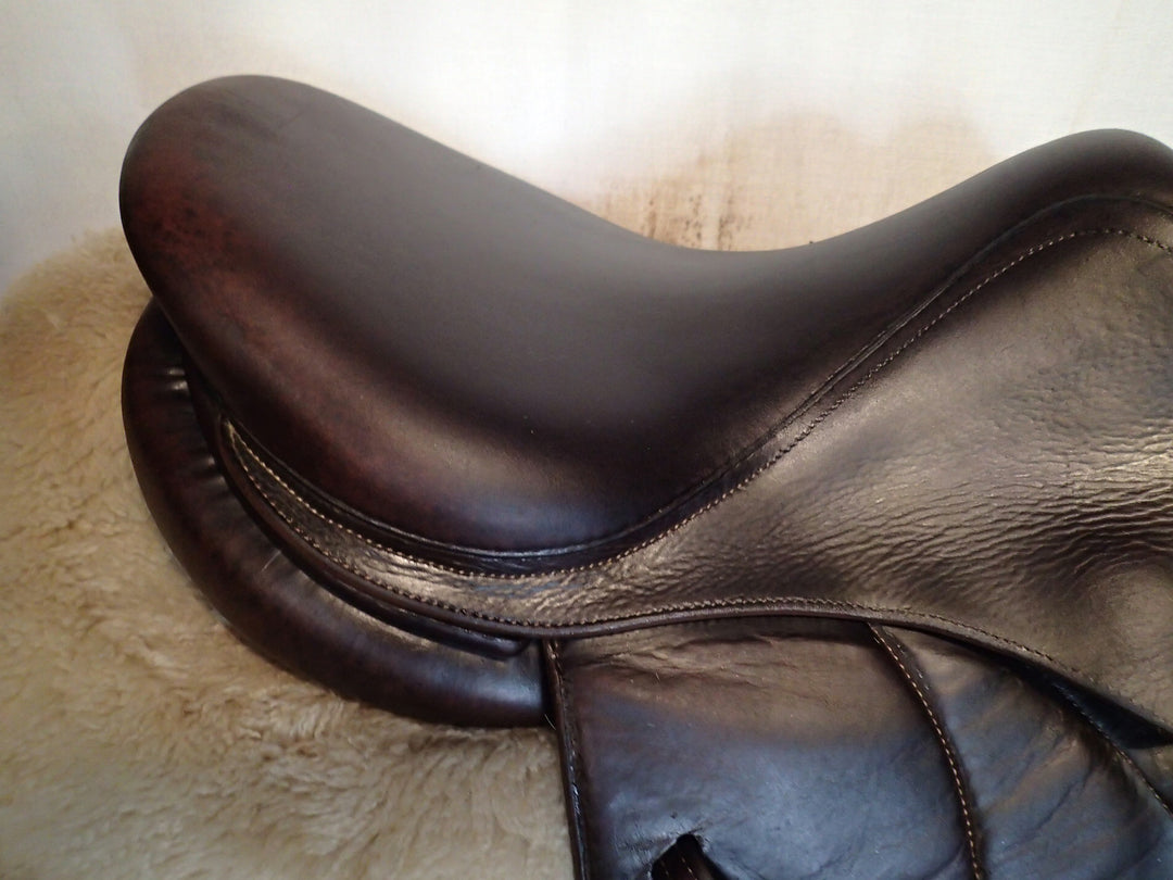 15.5" Voltaire Palm Beach Saddle - Full Buffalo - 2013 - 1A Flaps - 4.75" dot to dot - XFIN Panels (314)