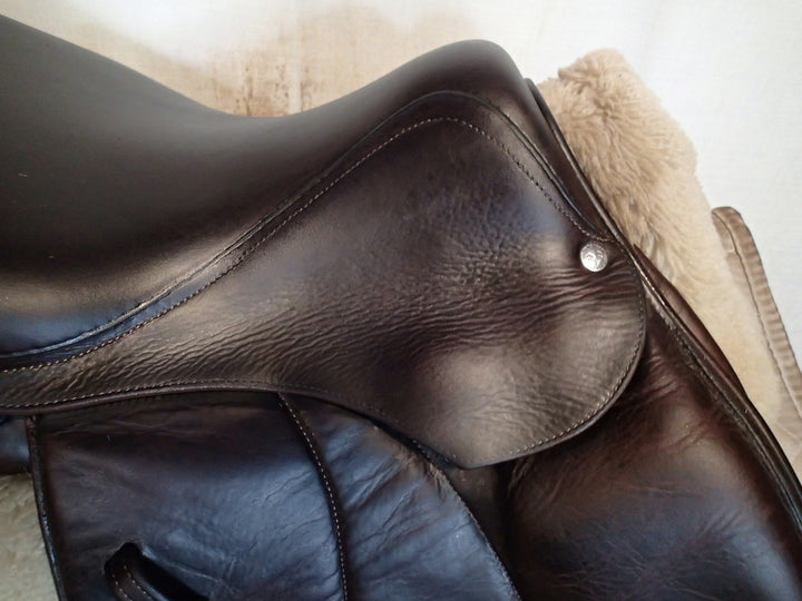 15.5" Voltaire Palm Beach Saddle - Full Buffalo - 2013 - 1A Flaps - 4.75" dot to dot - XFIN Panels (314)