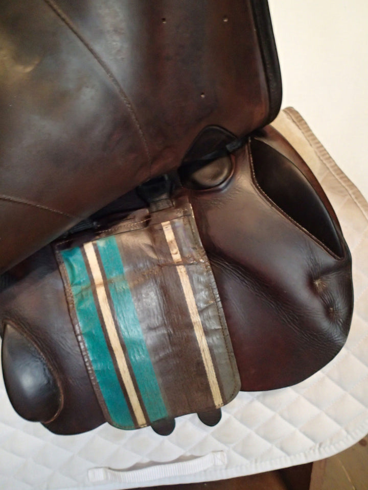 15.5" Voltaire Palm Beach Saddle - Full Buffalo - 2013 - 1A Flaps - 4.75" dot to dot - XFIN Panels (314)
