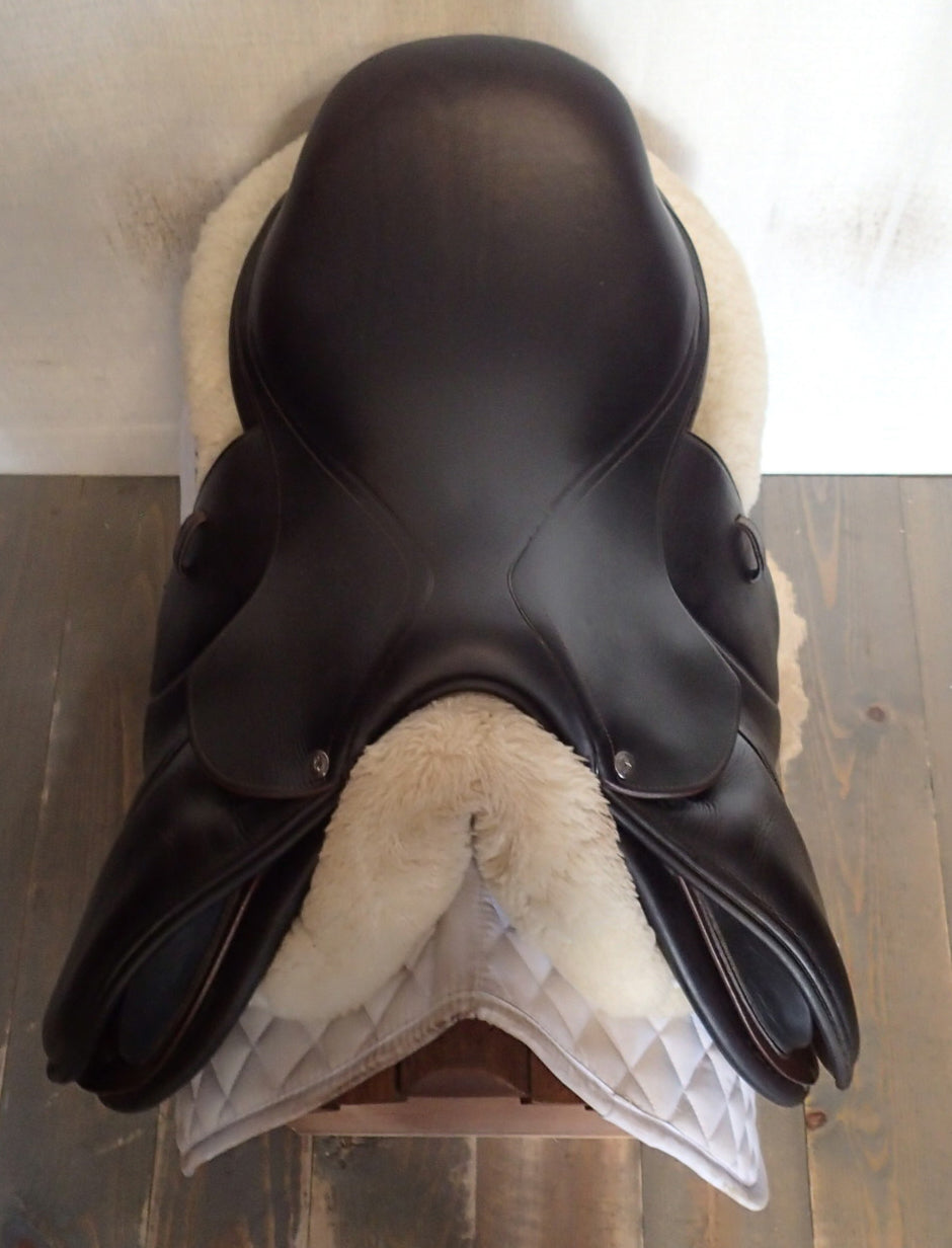 16.5" Voltaire Palm Beach Saddle - Full Buffalo - 2013 - 1AA Flaps - 4.75" dot to dot - FIN Panels