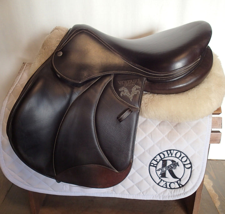 17" Voltaire Palm Beach Saddle - Full Buffalo - 2022 - 2A Flaps - 5" dot to dot - XFIN Panels