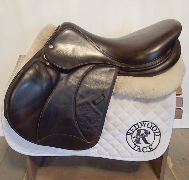 18" Voltaire Palm Beach Saddle - Full Buffalo - 2019 - 2A Flaps - 4.75" dot to dot - FIN Panels