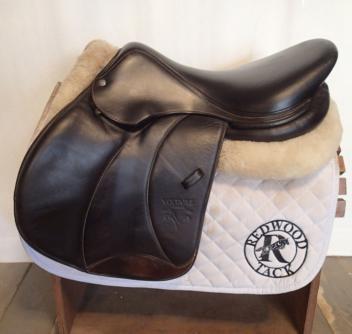 17.5" Voltaire Palm Beach Saddle - Full Buffalo - 2021 - 3AA Flaps - 4.75" dot to dot - Pro Panels