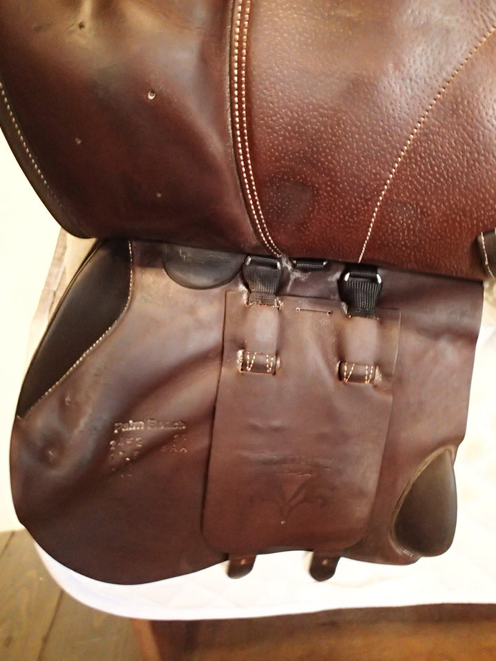 17.5" Voltaire Palm Beach Saddle - Full Buffalo - 2021 - 3AA Flaps - 4.75" dot to dot - Pro Panels