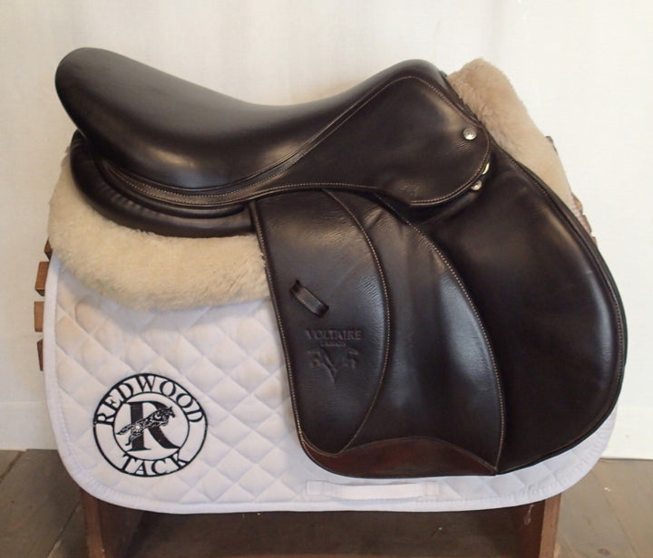 17.5" Voltaire Palm Beach Saddle - Full Buffalo - 2021 - 3AA Flaps - 4.75" dot to dot - Pro Panels