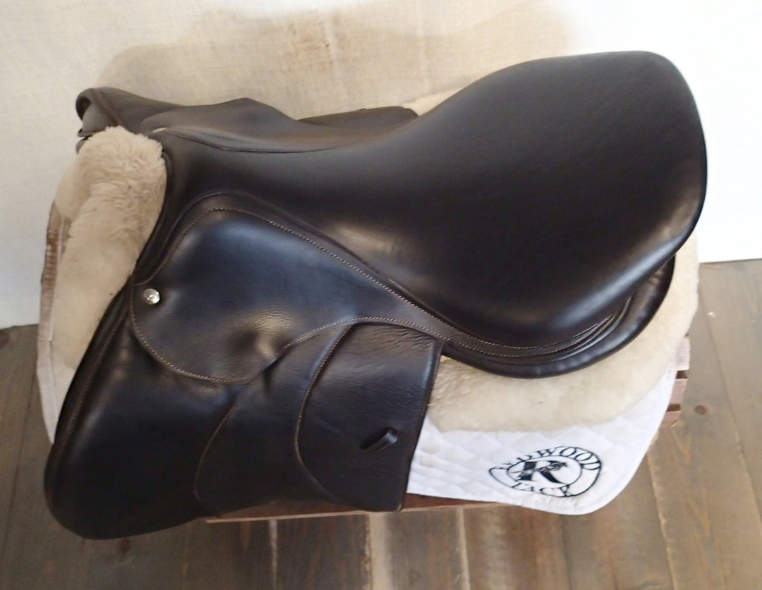 17.5" Voltaire Palm Beach Saddle - Full Buffalo - 2021 - 3AA Flaps - 4.75" dot to dot - Pro Panels