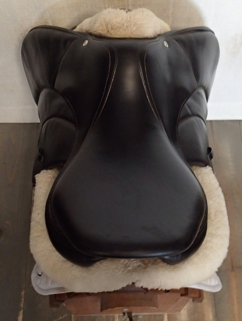 17.5" Voltaire Palm Beach Saddle - Full Buffalo - 2021 - 3AA Flaps - 4.75" dot to dot - Pro Panels