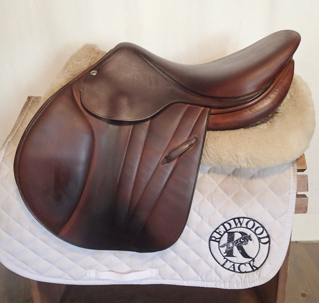 16" Butet Premium Saddle - Full Calfskin - 2020 - L Seat - 1.75 Flaps - Wool Flocked - 4.5" dot to dot (325)