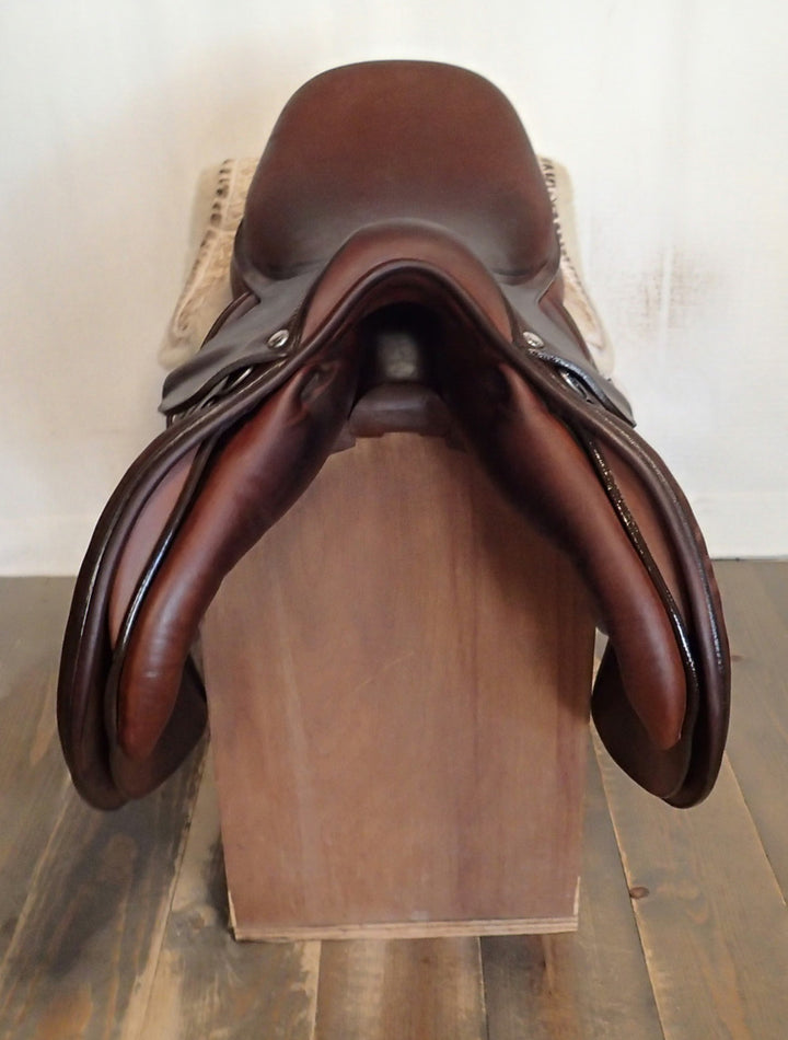 16" Butet Premium Saddle - Full Calfskin - 2020 - L Seat - 1.75 Flaps - Wool Flocked - 4.5" dot to dot (325)