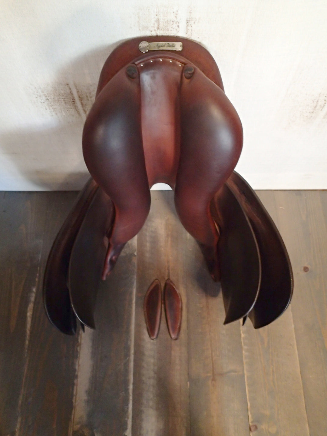 16" Butet Premium Saddle - Full Calfskin - 2020 - L Seat - 1.75 Flaps - Wool Flocked - 4.5" dot to dot (325)