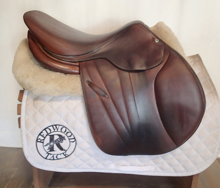 16" Butet Premium Saddle - Full Calfskin - 2020 - L Seat - 1.75 Flaps - Wool Flocked - 4.5" dot to dot (325)