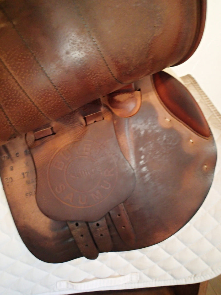 16" Butet Premium Saddle - Full Calfskin - 2020 - L Seat - 1.75 Flaps - Wool Flocked - 4.5" dot to dot (325)