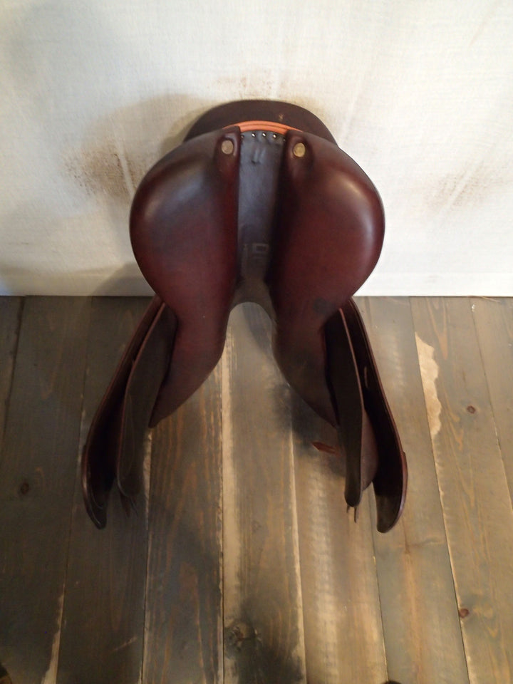 17.5" Devoucoux Biarritz O Saddle - Full Buffalo -2017 -  3AAB Flaps - 4.75" dot to dot