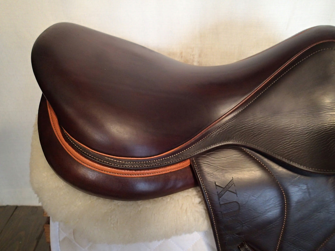 17.5" Devoucoux Biarritz O Saddle - Full Buffalo -2017 -  3AAB Flaps - 4.75" dot to dot