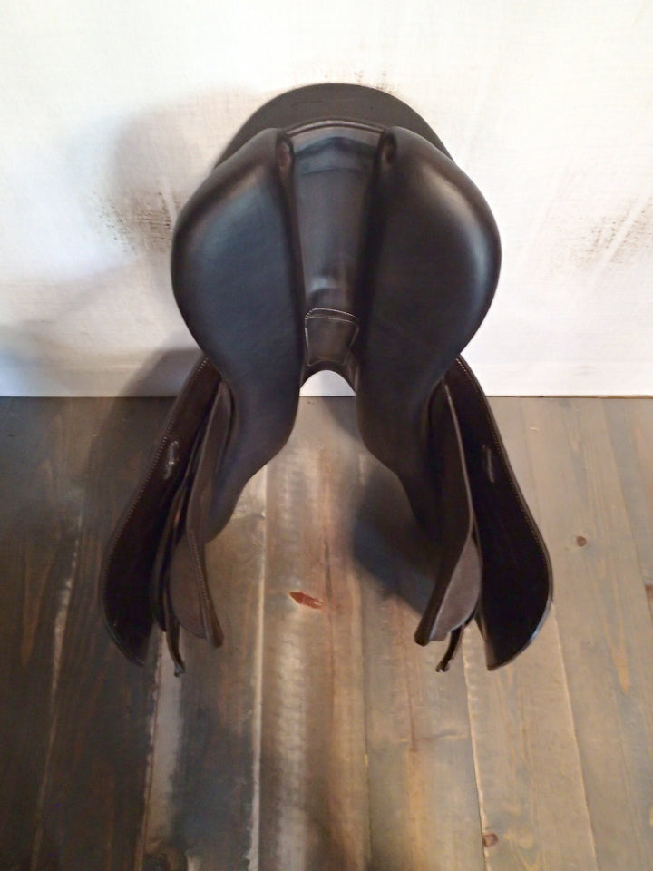 17.5" Voltaire Blue Infinite Saddle - Full Buffalo - 2025 - 2AA Flaps - 4.75" dot to dot - Pro Panels (331)