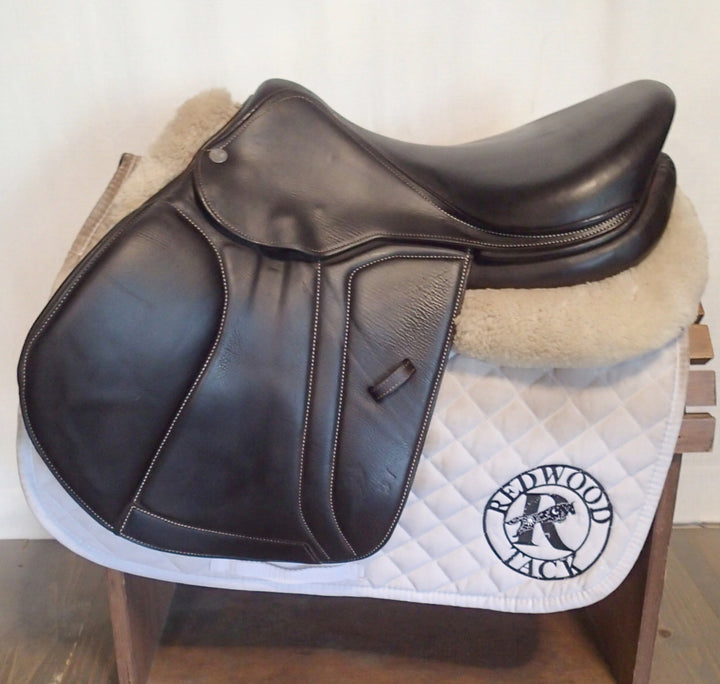 17.5" Voltaire Blue Infinite Saddle - Full Buffalo - 2025 - 2AA Flaps - 4.75" dot to dot - Pro Panels (331)