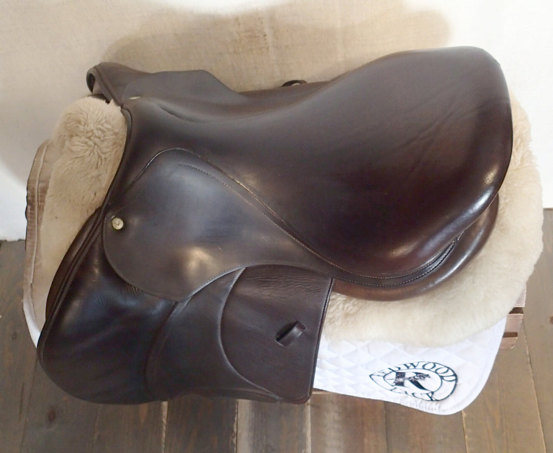 16.5" Voltaire Palm Beach Saddle - Full Buffalo - 2012 - 1A Flaps - 4.75" dot to dot - FIN Panels