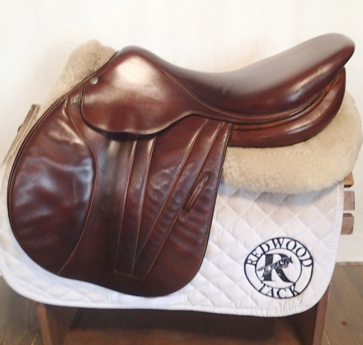 18" Butet Premium Saddle - Full Calfskin - 2013 - P Seat - 2 Flaps - 4.25" dot to dot (364)