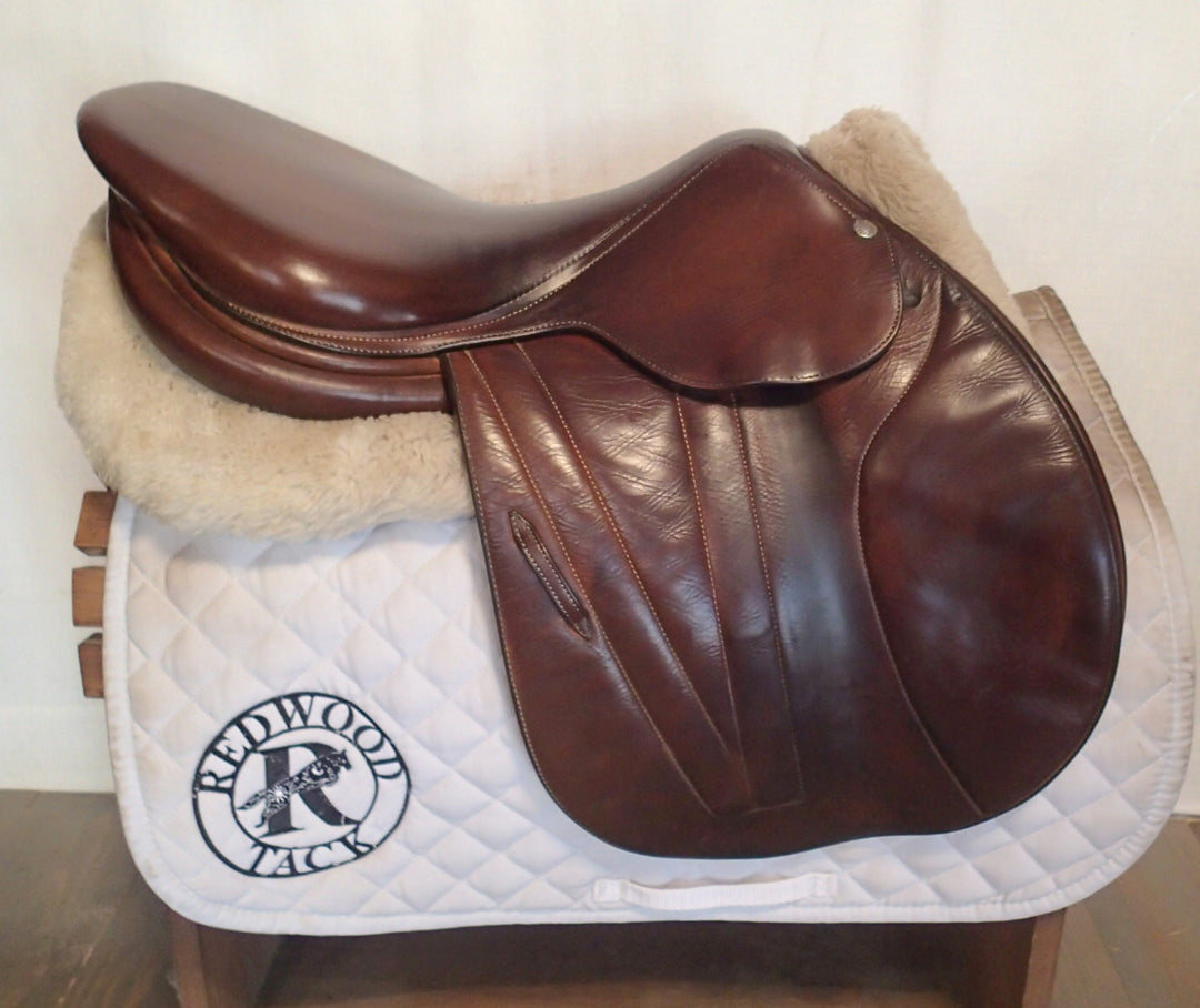 18" Butet Premium Saddle - Full Calfskin - 2013 - P Seat - 2 Flaps - 4.25" dot to dot (364)