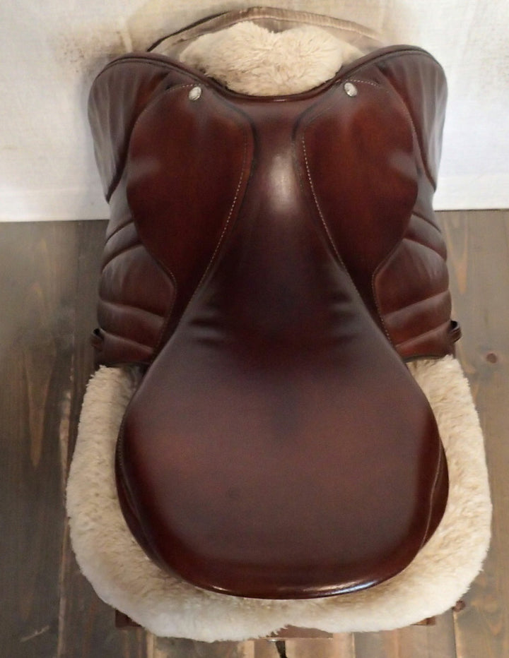 18" Butet Premium Saddle - Full Calfskin - 2013 - P Seat - 2 Flaps - 4.25" dot to dot (364)