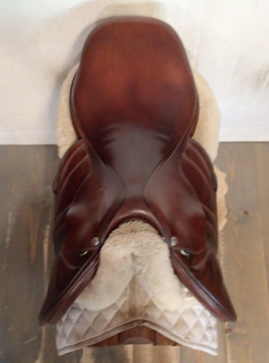 18" Butet Premium Saddle - Full Calfskin - 2013 - P Seat - 2 Flaps - 4.25" dot to dot (364)