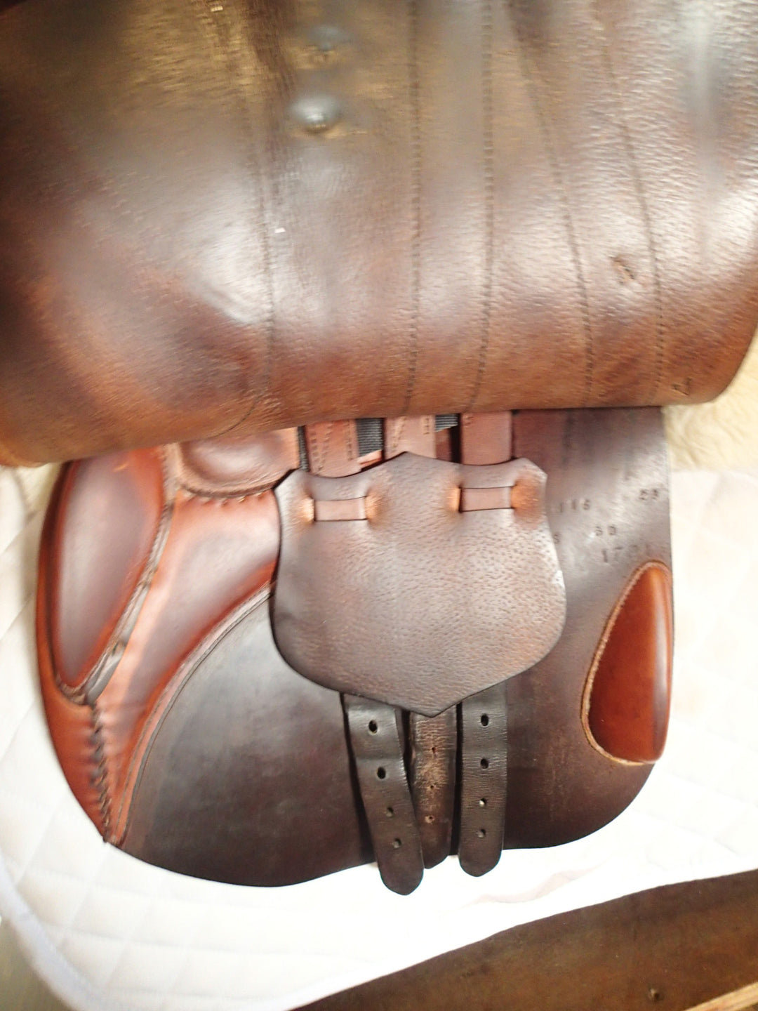 16" Butet Premium Saddle - Full Calfskin - 2015 - M Seat - 2 Flaps - 4.25" dot to dot