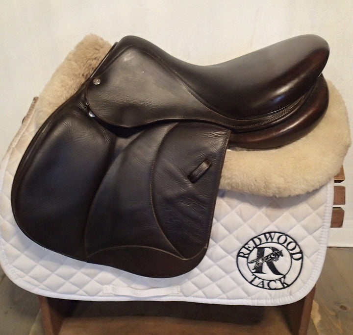 16.5" Voltaire Palm Beach Saddle - Full Buffalo - 2015 - 1A Flaps - 4.75" dot to dot - FIN panels