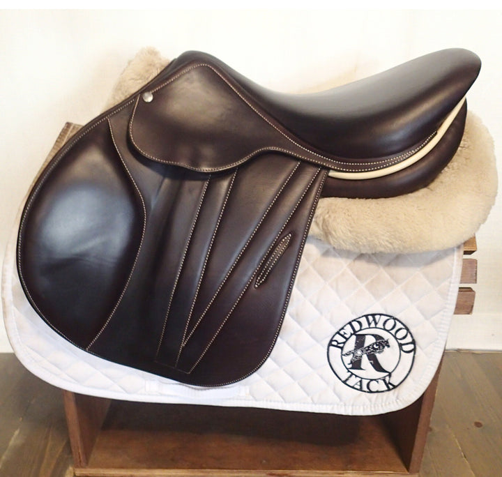 17" Butet Premium Saddle - Full Calfskin - 2023 - L Seat - 2.25 Flaps - 4.25" dot to dot (376)
