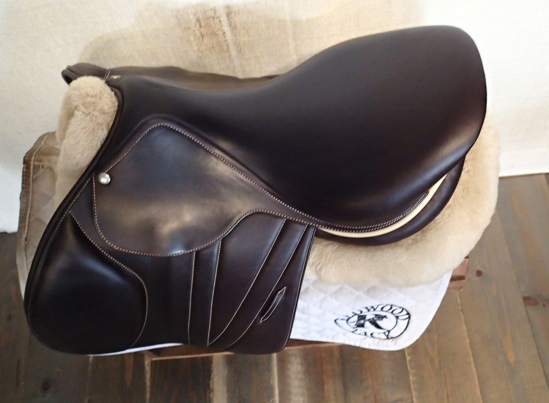 17" Butet Premium Saddle - Full Calfskin - 2023 - L Seat - 2.25 Flaps - 4.25" dot to dot (376)