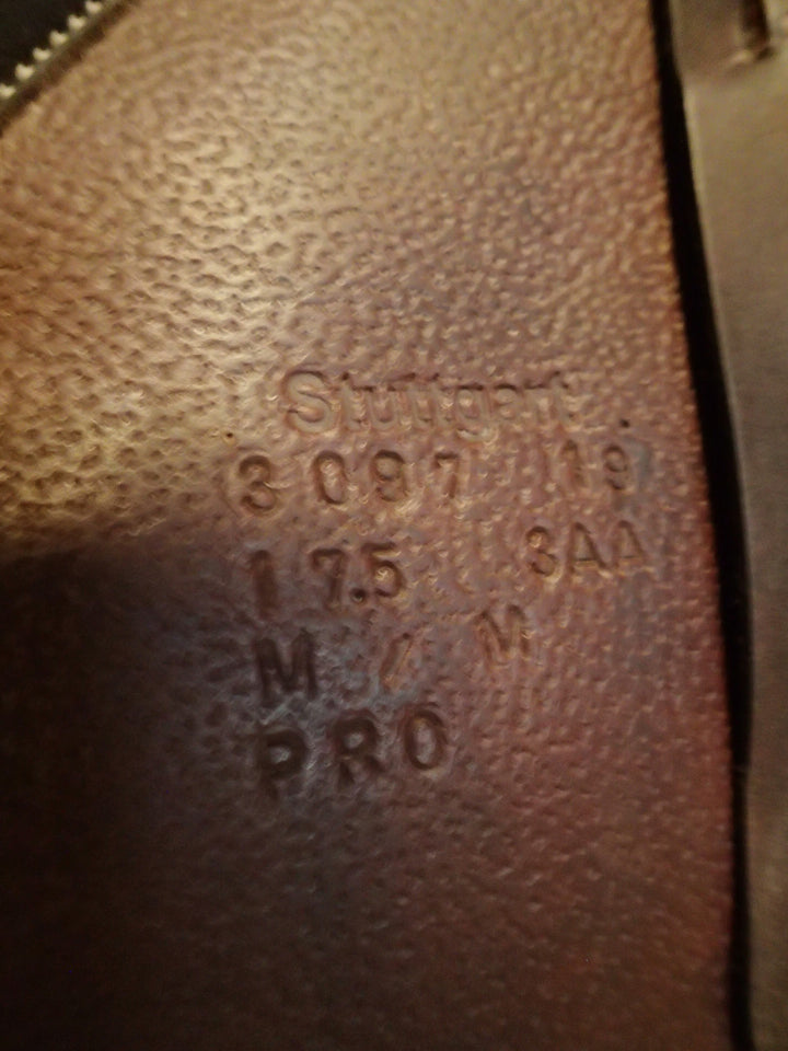 17.5" Voltaire Stuttgart Saddle - Full Buffalo - 2019 - 3AA Flaps - 4.5" dot to dot - Pro Panels (387)
