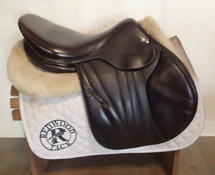 17" Butet Premium Saddle - Full Calfskin - 2008 - C Seat - 2.5 Flaps - 4.5" dot to dot (395)