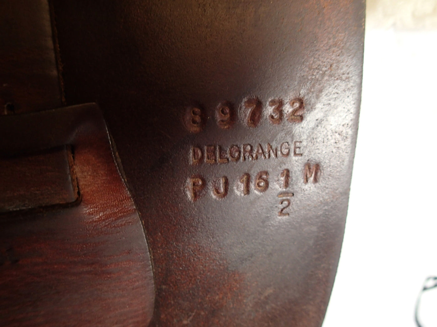 16.5" Bruno Delgrange PJ Saddle - 1989 - 4" dot to dot