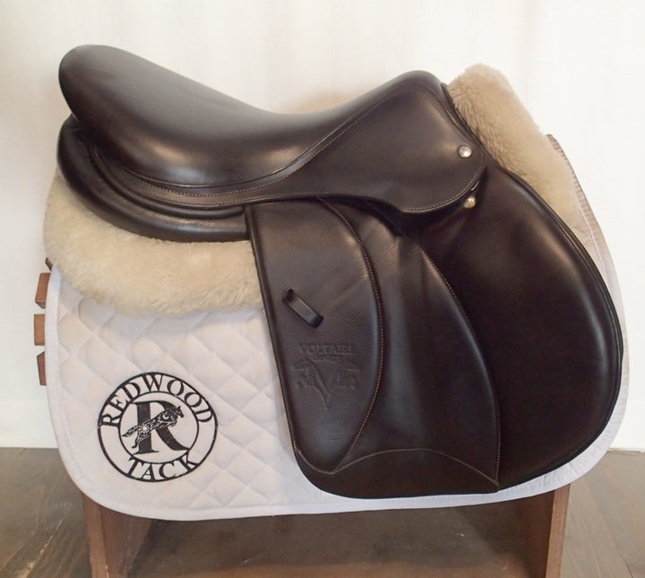 17.5" Voltaire Palm Beach Saddle - Full Buffalo - 2021 - 3AA Flaps - 4.75" dot to dot - XFIN Panels