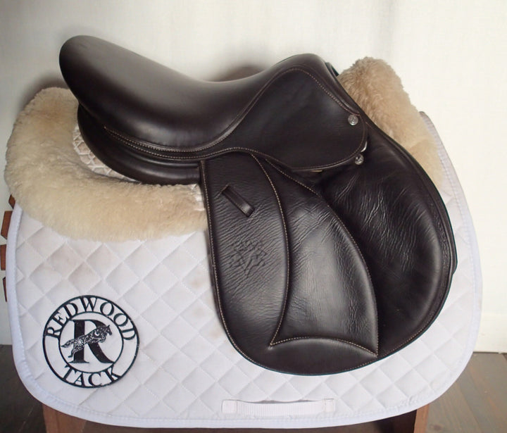 15.5" Voltaire Welli Saddle - Full Buffalo - 2019 - 0A Flaps - 4.75" dot to dot - XFIN Panels