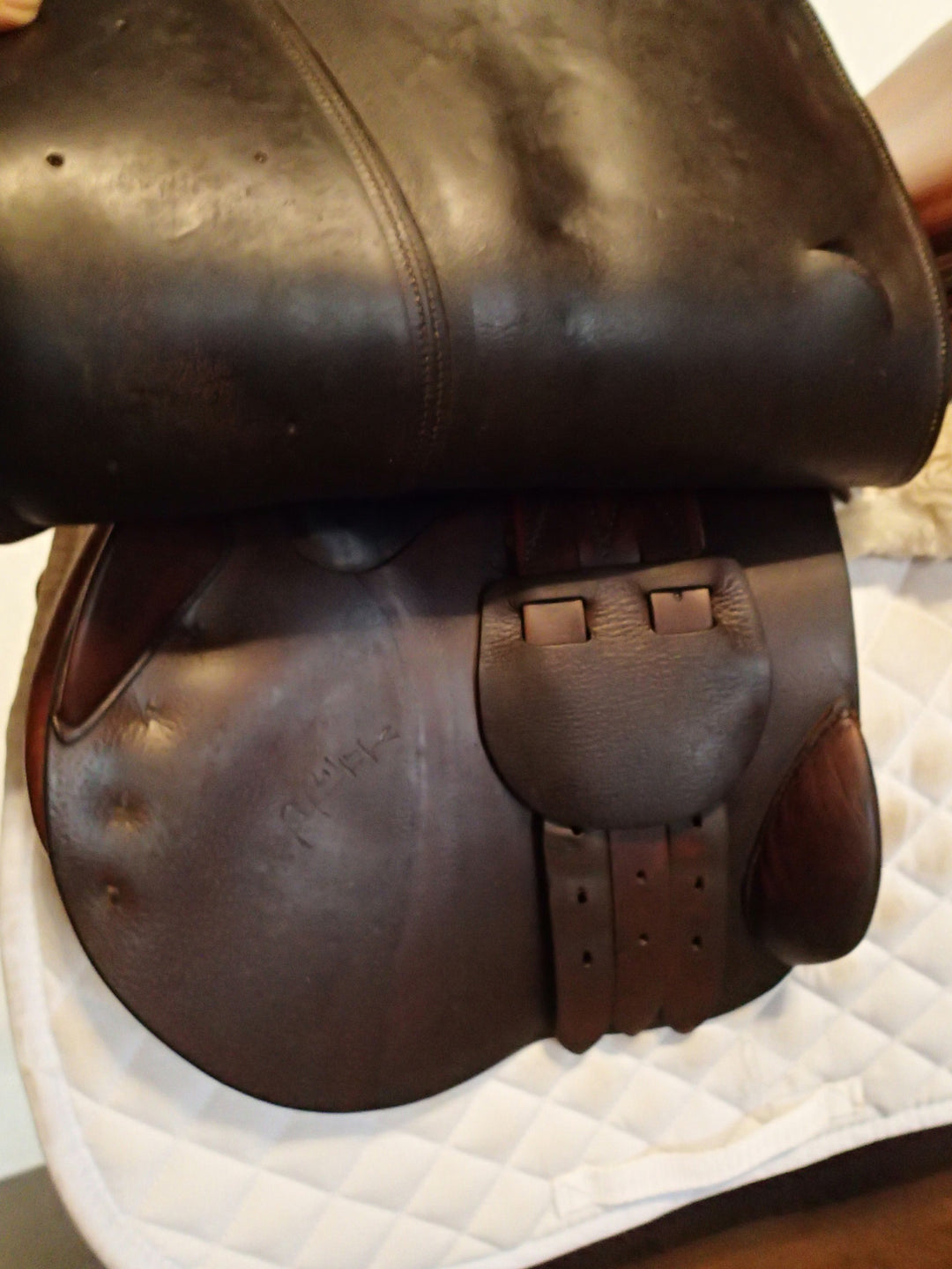 18" Bruno Delgrange PJ Saddle - 2003 - 4.25" dot to dot