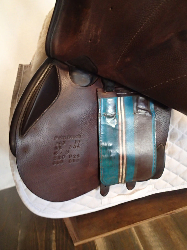 18" Voltaire Palm Beach Saddle - Full Buffalo - 2017 - 3AA Flaps - 4.75" dot to dot - Pro Panels (422)