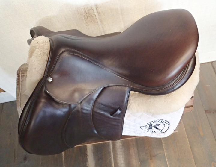 18" Voltaire Palm Beach Saddle - Full Buffalo - 2017 - 3AA Flaps - 4.75" dot to dot - Pro Panels (422)