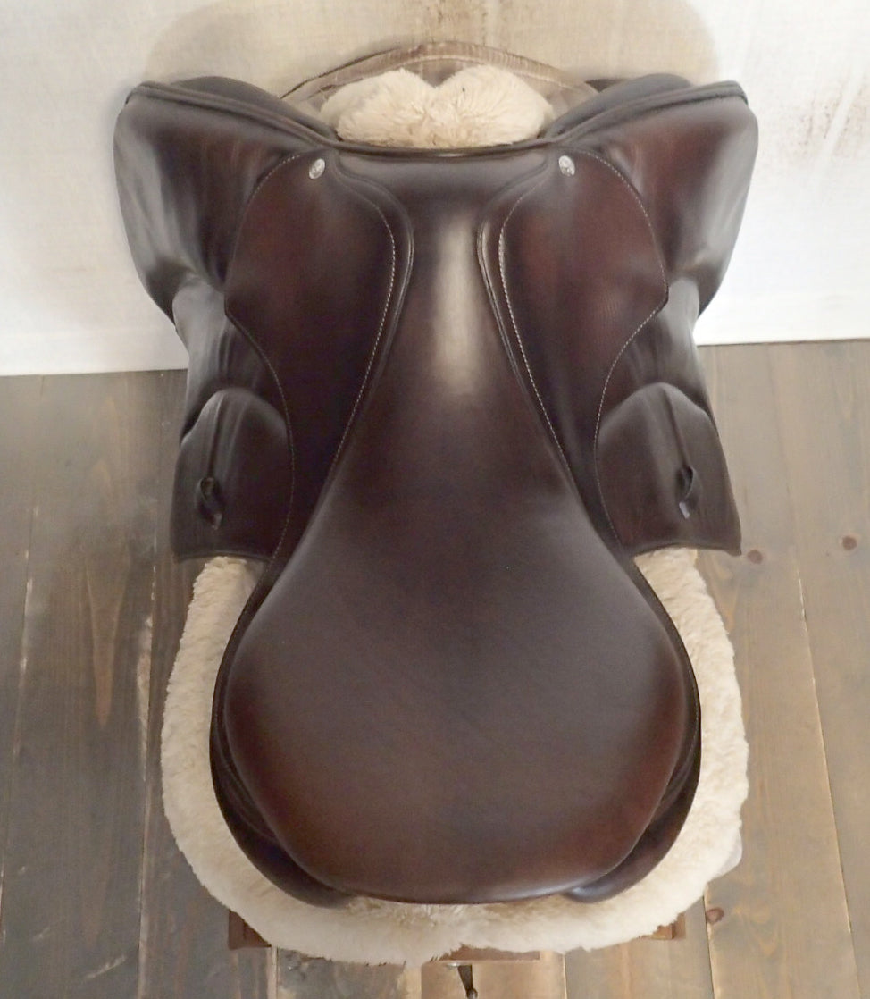 18" Voltaire Palm Beach Saddle - Full Buffalo - 2017 - 3AA Flaps - 4.75" dot to dot - Pro Panels (422)