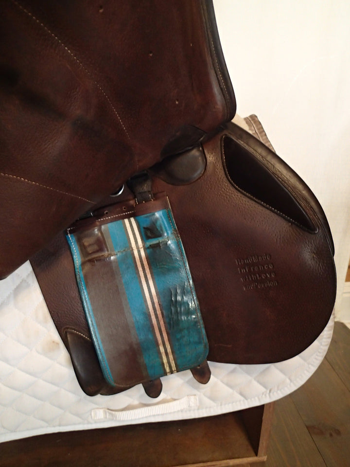 18" Voltaire Palm Beach Saddle - Full Buffalo - 2017 - 3AA Flaps - 4.75" dot to dot - Pro Panels (422)