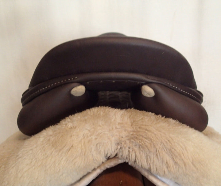 15.5" Antares Skylla Saddle - Full Calfskin - 2023 - 4.5" dot to dot (425)