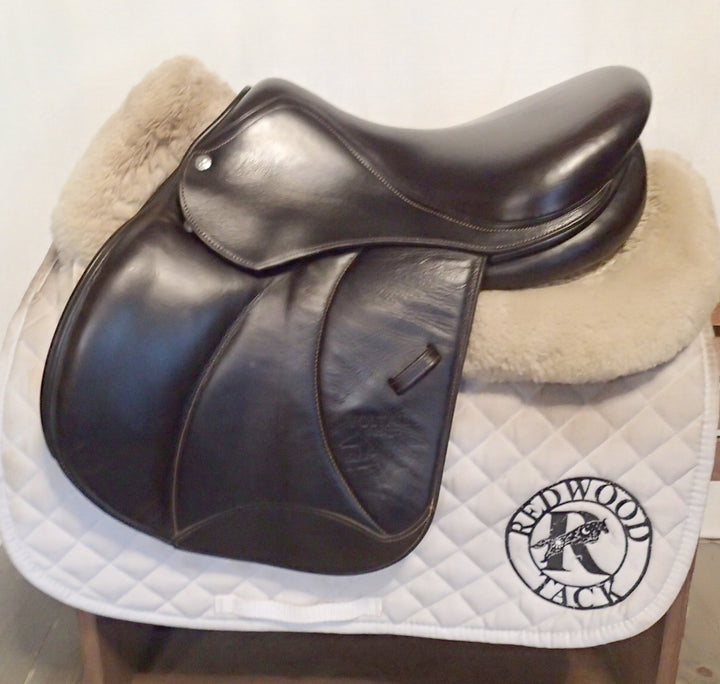 15.5" Voltaire Palm Beach Saddle - Full Buffalo - 2018 - 1 Flaps - 4.75" dot to dot - FIN Panels (426)